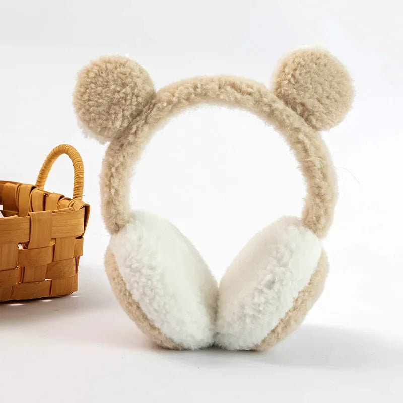Soft baby brown earmuffs-image
