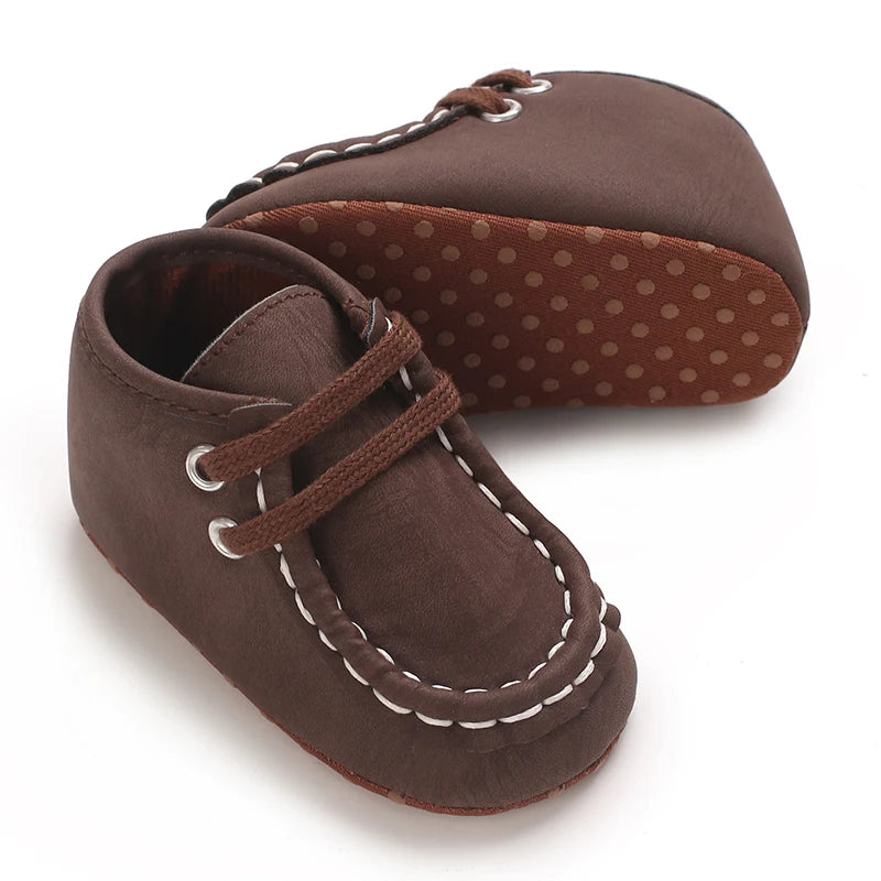 brown Jaden Pre Walkers for babies