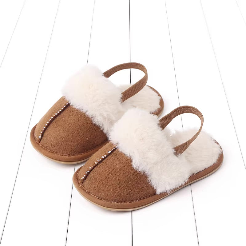 brown color slipper
