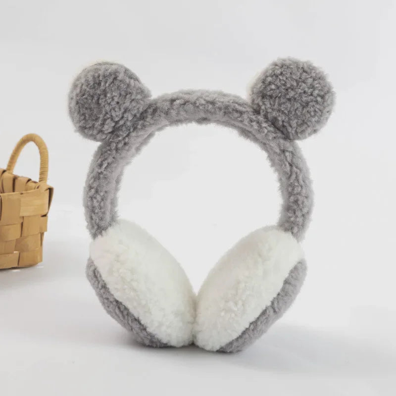 Teddy Bear Earmuffs - Shoe Loops