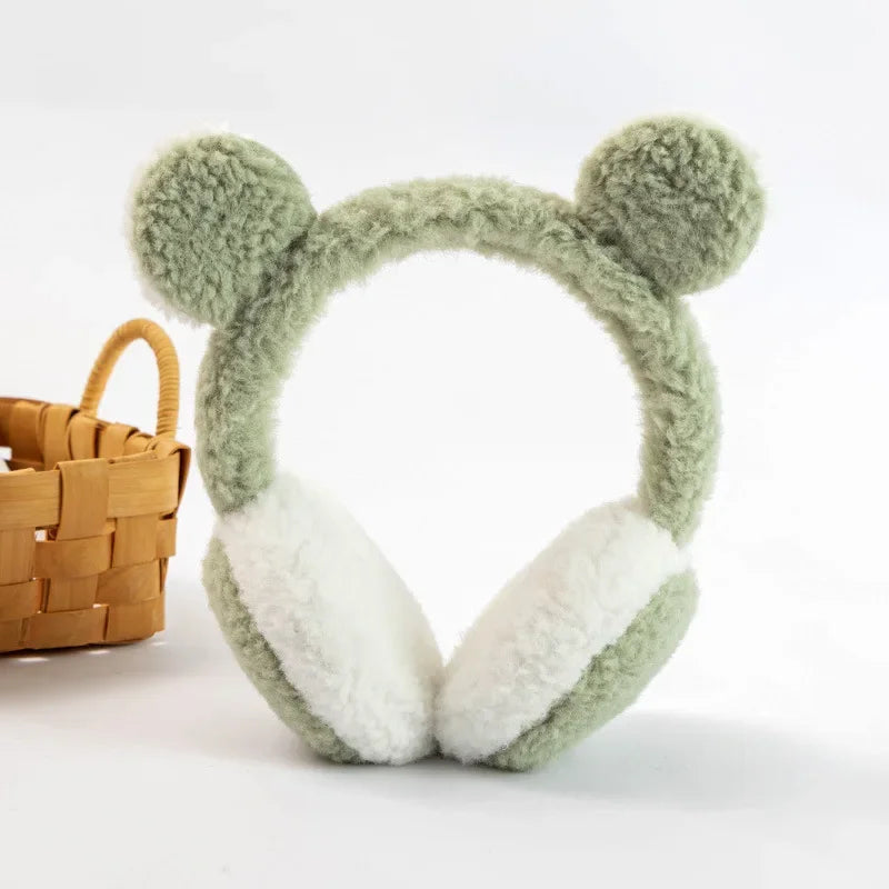 Teddy Bear Earmuffs - Shoe Loops
