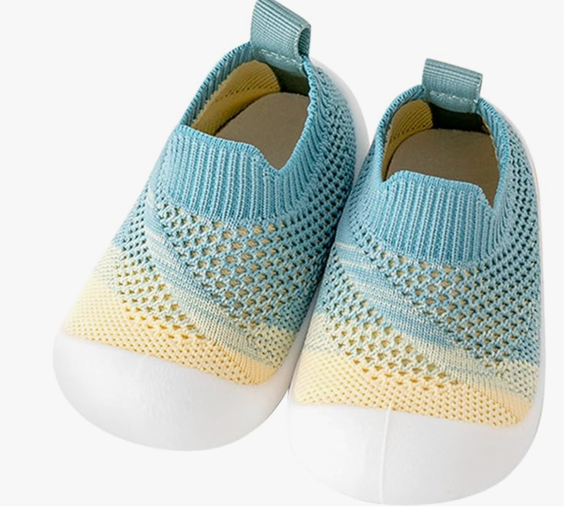 Two Tone Socks With Soles Grey - Shoe Loops