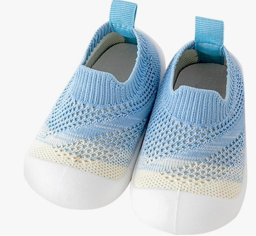 Two Tone Socks With Soles Grey - Shoe Loops