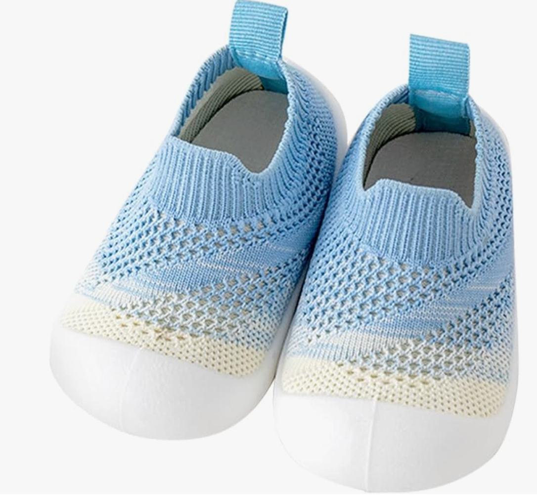 Two Tone Socks With Soles Grey - Shoe Loops