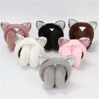 Glitter Cat Earmuffs - Shoe Loops
