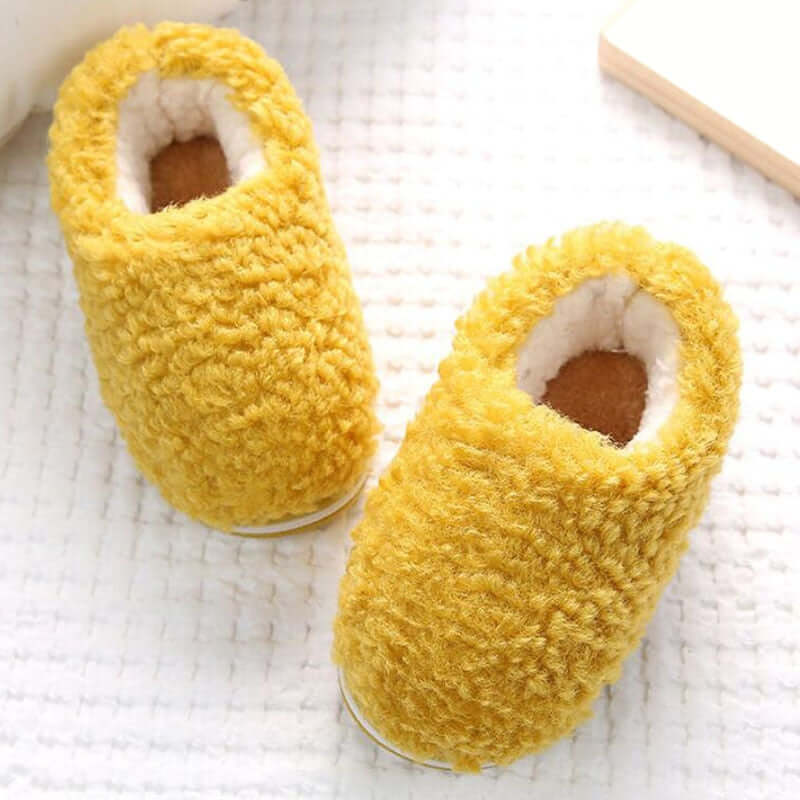 Plush indoor slippers